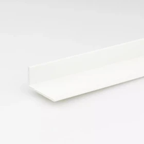 Profil uholníkový PVC bily lesk 10x40x1000