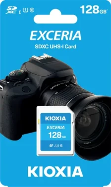 KIOXIA EXCERIA SDXC 128GB / Class 10 / UHS-I U1 / čtení: 100MBs (LNEX1L128GG4)