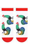 Pánské kotníkové ponožky Steven Folk art.116 bílá 43-46