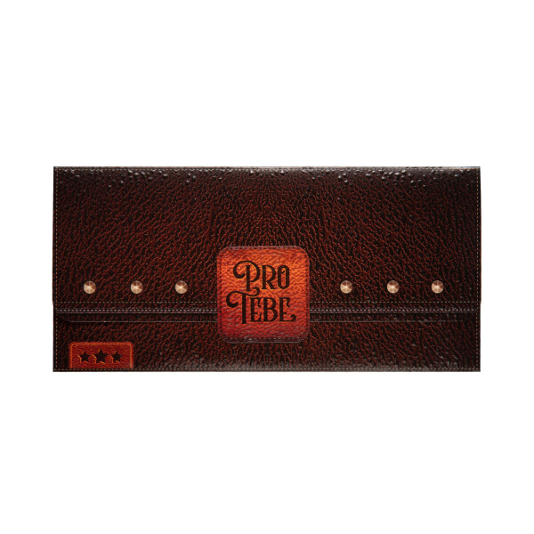 Magnetická kapsa na peníze - Kožený motiv