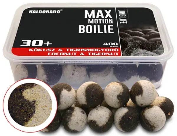Haldorádó Boilies Max Motion Long Life 400g 30mm Kokos a tygří ořech (HD28632)