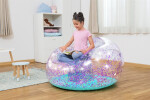 Mamido Nafukovací třpytivé křeslo 114 x 112 x 66 Bestway 75115