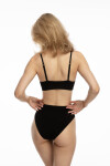 Bambusová podprsenka Bralette Black - Julimex XL