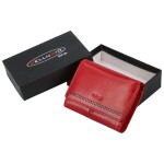 Dámská kožená malá peněženka Bellugio Aijva, červená