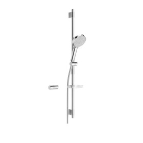 HANSA - Activejet Set sprchové hlavice, 1 proud, tyče a hadice, světle šedá/chrom 84370110