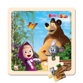 Bino Máša a Medvěd puzzle 20x20cm