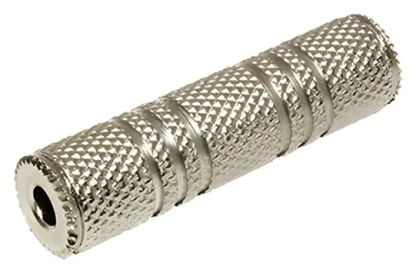 OEM Audio spojka Jack 3,5mm (F) - Jack 3,5mm (F) stříbrná / Audio redukce (11.92.4412)