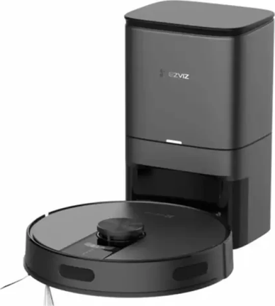 EZVIZ RE4 Plus černá / Robotický vysavač + mop + základna / 4000 Pa / 4930mAh / HEPA / WiFi / odpadní nádoba 0.35L + 4L (CS-RE4P-PBT2)