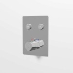 STEINBERG - 390 Termostatická baterie pod omítku pro 2 spotřebiče, chrom 390 4221 3