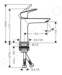 HANSGROHE - Logis Umyvadlová baterie Fine 110, EcoSmart, chrom 71253000