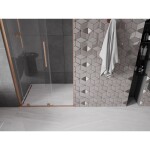 MEXEN/S - Velar L posuvné sprchové dveře 110, transparent, měď kartáčovaná 871-110-003-01-65