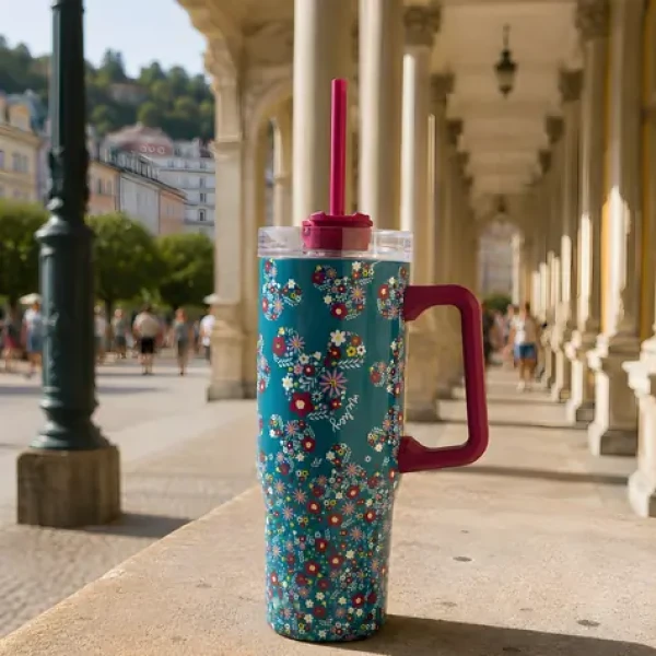 STOR Termohrnek Mickey / Termohrnek / Nerezová ocel / 940 ml / S brčkem (S75543)