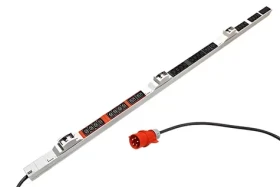 BACHMANN / Napájecí panel / 24x C13 / 6x C19 / 6x jistič / 3 m / IEC 60309 3x32A (800.2338)