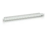 Equip 19" FTP šedá / Patch panel / 24x Keystone / 1U / LSA-110 (767124)