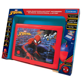 Lexibook česko-anglický vzdělávací notebook Spiderman 124 aktivit - Alltoys Lexibook