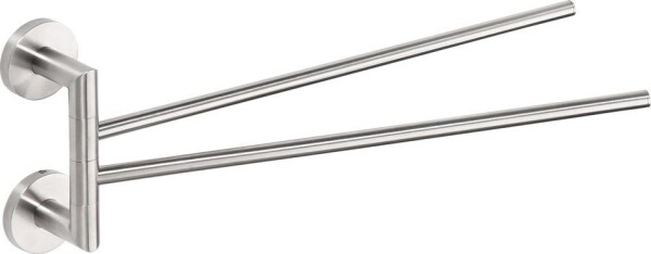 SAPHO - X-STEEL dvojitý držák ručníků otočný 370, nerez mat XS405