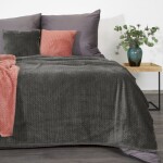 Grafitově šedá deka na židli Šířka: 170 cm | Délka: 210 cm Šířka: 170 cm | Délka: 210 cm