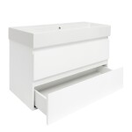 Koupelnová skříňka s umyvadlem SAT B-Way 99x50x45 cm bílá lesklá BWAY2100WU2BI BWAY2100WU2BI