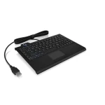 Keysonic KSK-3210ELU (UK) černá / Klávesnice / Super-Mini / Touchpad / Podsvícení / USB (61024)