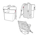Batoh Reisenthel Rolltop Backpack Twist silver