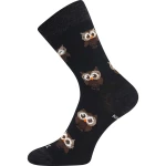 VOXX Ponožky dámské slabé z merino BUBO s ionty stříbra ČERNÉ 35-38 120427