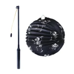Rappa Lampión Halloween kostra 25 cm se svítící hůlkou 50 cm