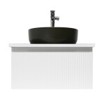 Koupelnová skříňka s umyvadlem a baterií SAT Evolution 58x30x44,8 cm bílá mat SATEVO60WMDBUC SATEVO60WMDBUC