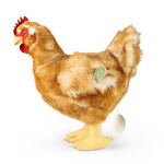 Plyšová slepice stojící 33 cm s vejcem ECO-FRIENDLY