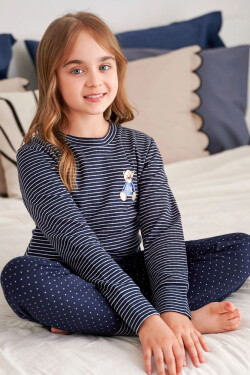 Dívčí pyžamo 5255 plus Doctornap tmavě modrá