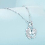 Stříbrný náhrdelník Matka a Syn - stříbro 925/1000, Stříbrná 40 cm + 5 cm (prodloužení)