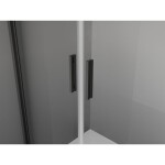 MEXEN/S - Exo sprchový kout dveře křídlové 80 x 95, transparent, černá 8182-080-095-70-00