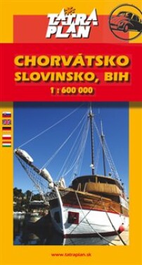 Chorvátsko, Slovinsko, BIH, Č.Hora 1:600 000