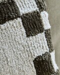 House Doctor Bavlněný povlak na polštář Chess Green 50 × 50 cm, zelená barva, textil