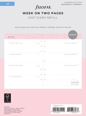 Diářový set Confetti 2027, A5