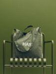 HAY Taška Grid Crossover Bag M Dark Green, zelená barva, textil