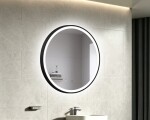 Zrcadlo se senzorem SAT Cool 60x60 cm černá SATZCO60CE SATZCO60CE