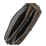 Stylová dámská crossbody kabelka Dina, tmavě béžová