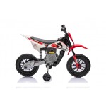 Mamido Dětská elektrická motorka Cross Pantone 361C červená