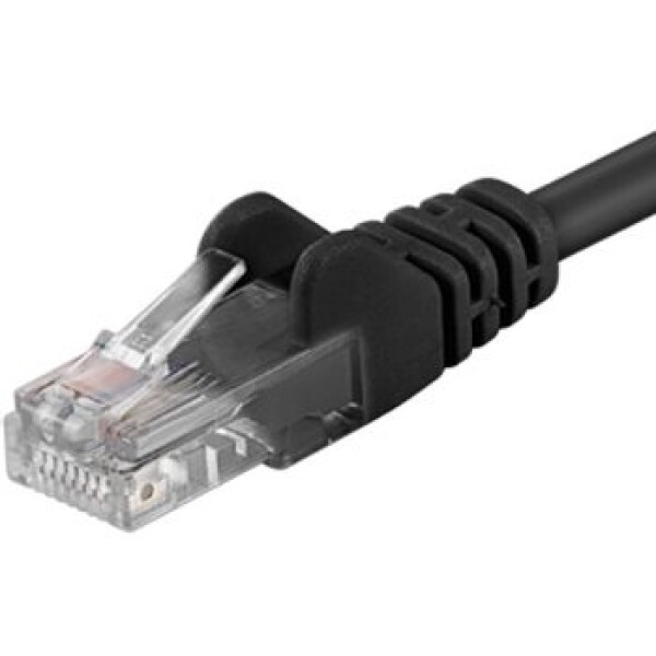 PremiumCord UTP CAT5E 0.25m / Patch kabel / RJ45-RJ45 / černá (8592220010775)