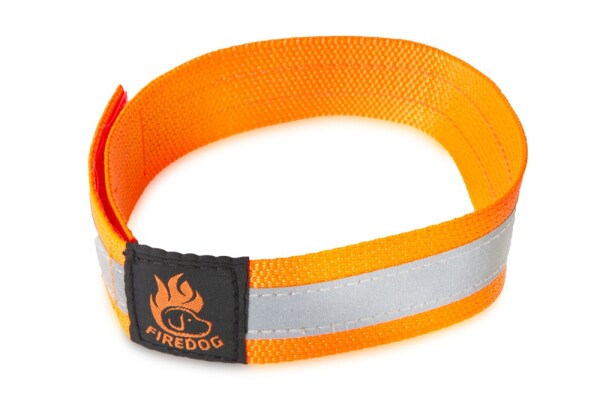 Firedog Reflexní obojek na suchý zip oranžový Šířka/délka: 30mm