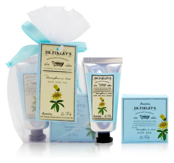 Sada péče o ruce DR. FINLAY´S v organzovém sáčku Mučenka a neroli 25g + 20ml