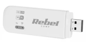 Rebel USB modem 4G LTE Wi-Fi bílá / Modem / UMTS/HSPA+/EDGE/GSM / USB 2.0 (RB-0700)