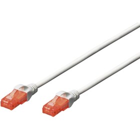 Digitus DK-1617-050/WH RJ45 síťové kabely, propojovací kabely CAT 6 U/UTP 5.00 m bílá bez halogenů, kroucené páry 1 ks