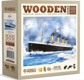 Dřevěné puzzle Titanik 505 dílků