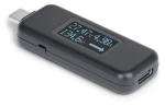 StarTech USB-C Power Tester 240W černá / Tester napětí a proudu / USB-C / LCD displej (USBC-PWRTESTER)
