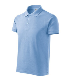 Cotton Heavy polokošile pánská nebesky modrá M