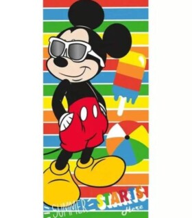 Kids Euroswan Disney Mickey Summer EWA235MK plážová osuška barevná 70x140