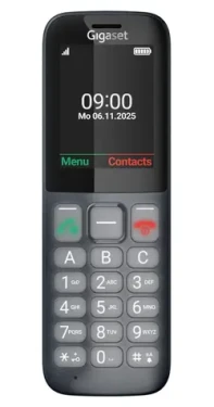 Gigaset COMFORT 600 SIM šedá / Mobilní telefon / 2,4" displej / Bluetooth / 500 kontaktů (4255781906416)