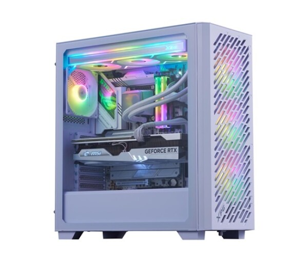 ADATA XPG case VALOR AIR PRO, ATX, Průhledná bočnice, 4x 120mm ARGB Fan, Bílá EDF_748765