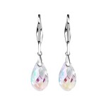 Elenys pozlacené náušnice s krystaly Swarovski® 18K bílé zlato